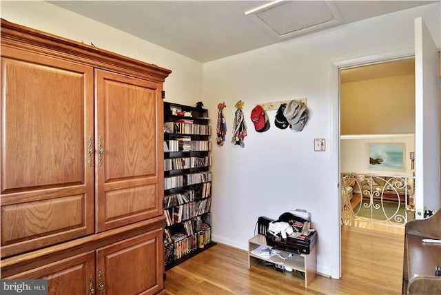 interior space featuring light hardwood / wood-style flooring