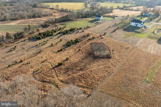 bird's eye view featuring a rural view