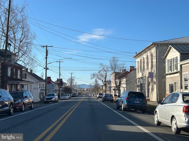 view of road