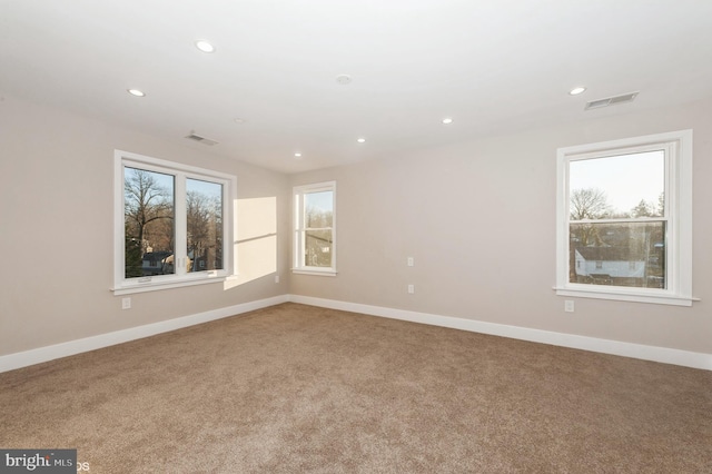 2418 Taney Rd, Baltimore, MD 21209 - carpeted spare room featuring recessed lighting and baseboards