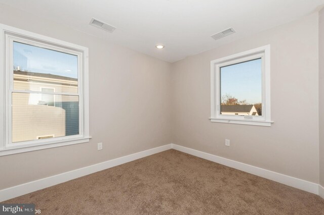 view of carpeted empty room