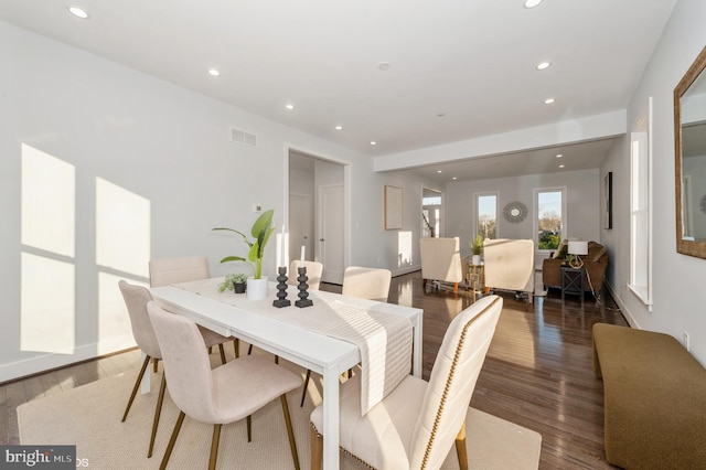 2418 Taney Rd, Baltimore, MD 21209 - dining area with recessed lighting and wood finished floors