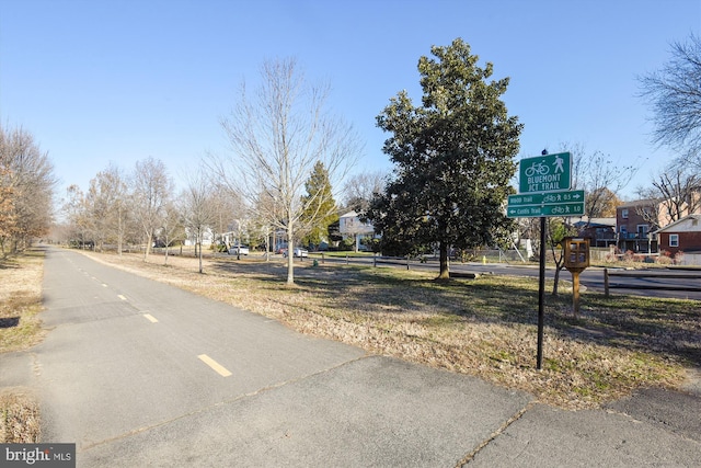 view of road