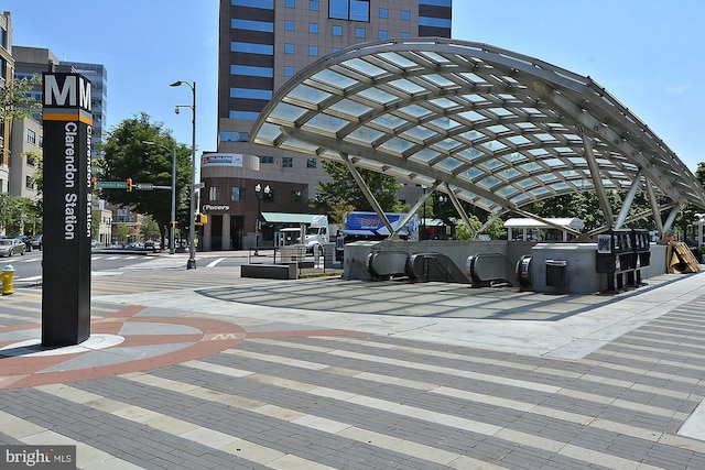 view of parking / parking lot