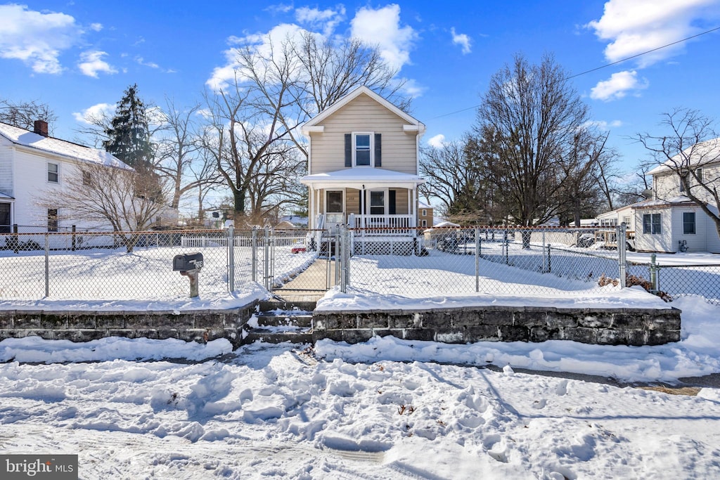 view of front of house with a porch