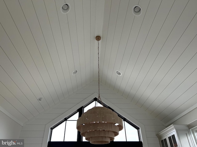 details with wooden ceiling