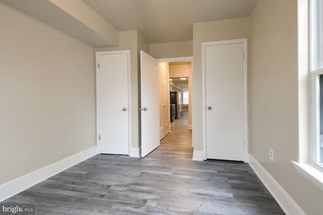 interior space featuring hardwood / wood-style floors