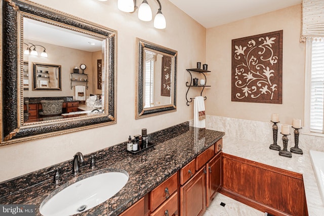 bathroom with vanity