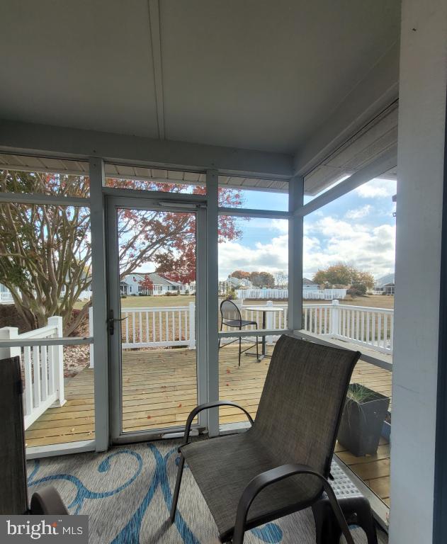 view of sunroom