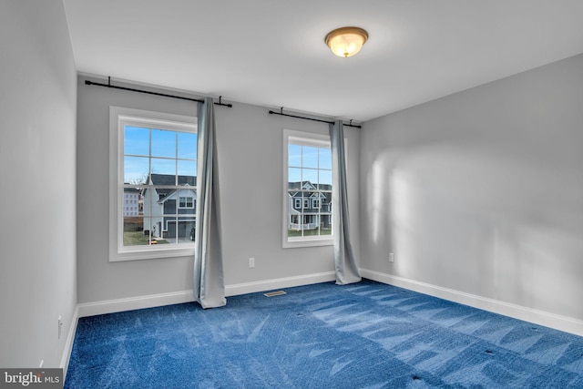 view of carpeted empty room