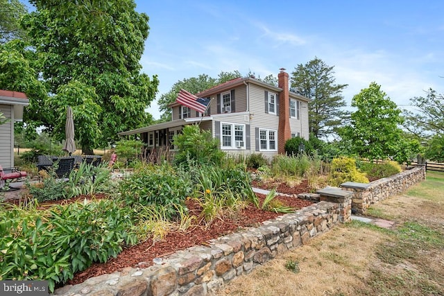 view of rear view of property