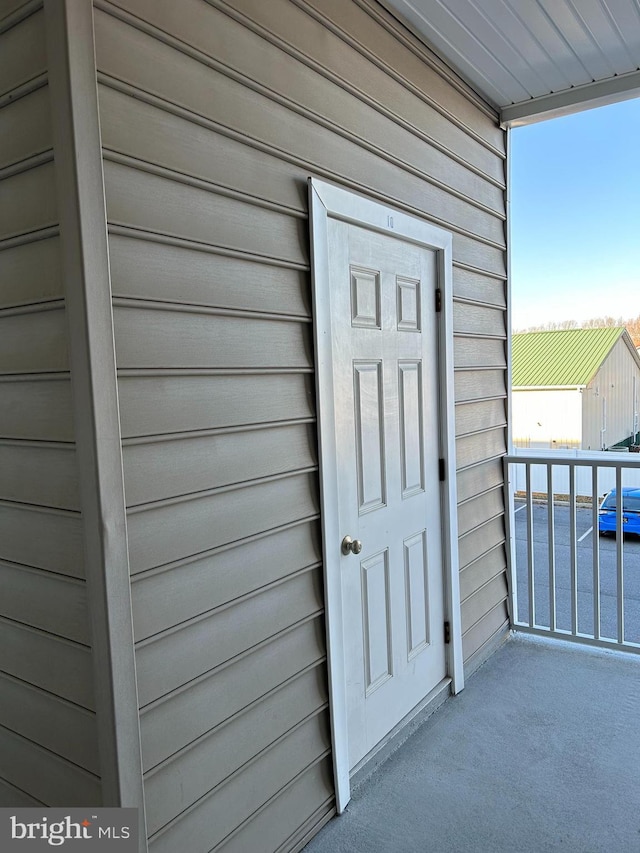 exterior space with a balcony