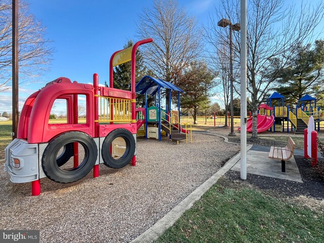 view of jungle gym