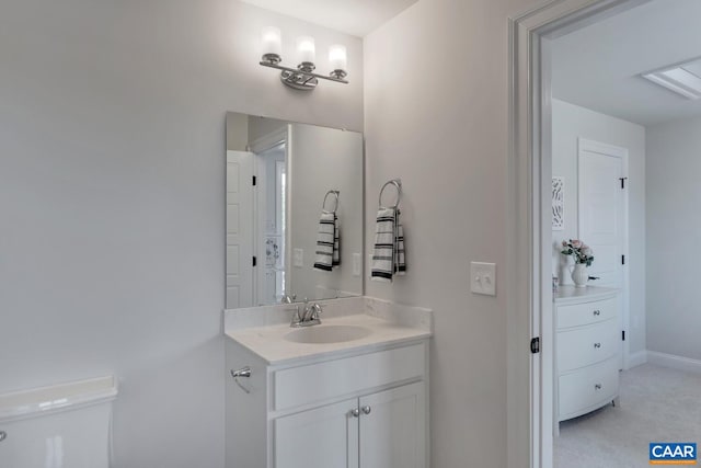 bathroom with vanity