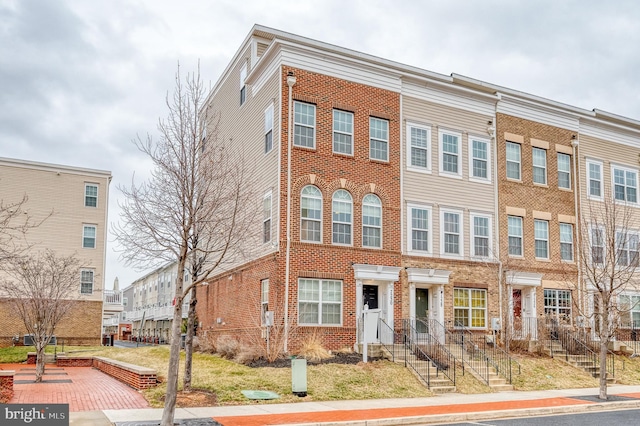 multi unit property with brick siding