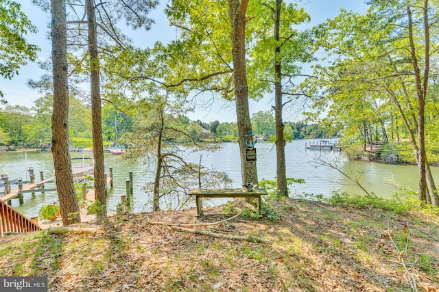 216 Pelagic Ln, Solomons, MD 20688 - water view with a boat dock