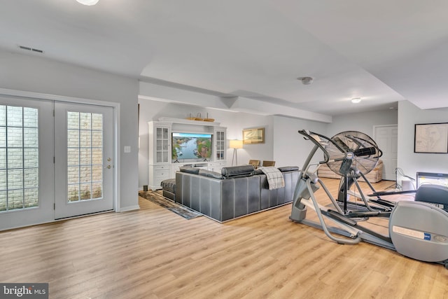 216 Pelagic Ln, Solomons, MD 20688 - workout area with wood finished floors and baseboards