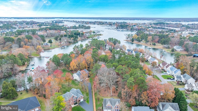 216 Pelagic Ln, Solomons, MD 20688 - aerial view of property's location with a large body of water and nearby suburban area