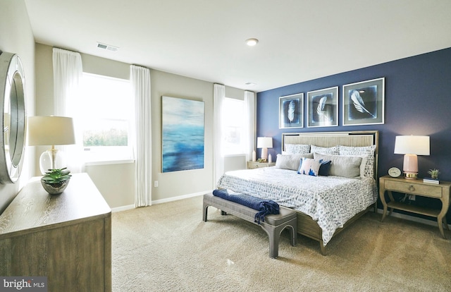 bedroom featuring carpet floors