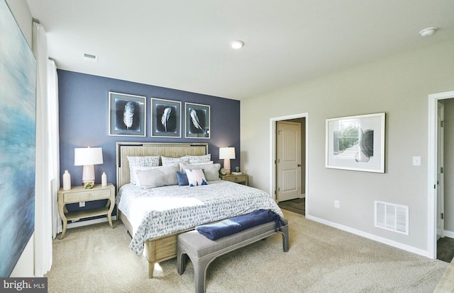 bedroom featuring carpet floors