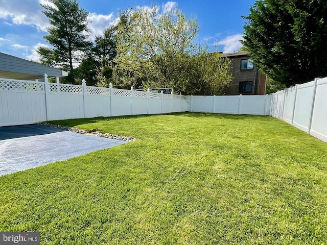 view of yard with a patio