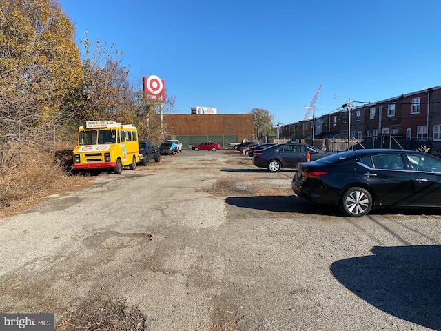 view of parking / parking lot