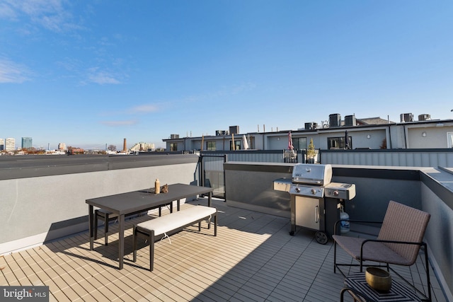 deck with grilling area