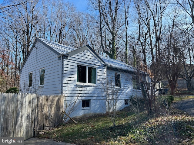 view of side of property