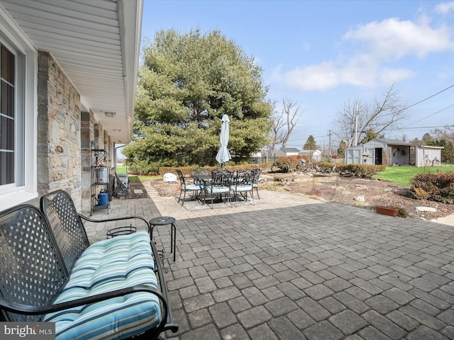 view of patio / terrace featuring outdoor dining space