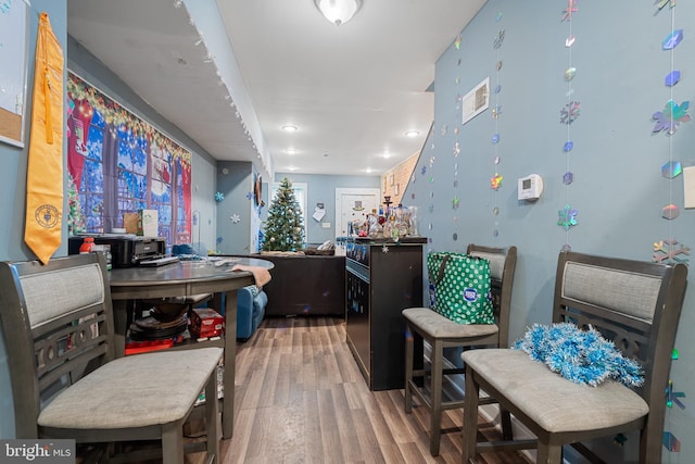 interior space featuring hardwood / wood-style flooring