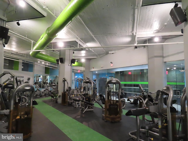 view of gym