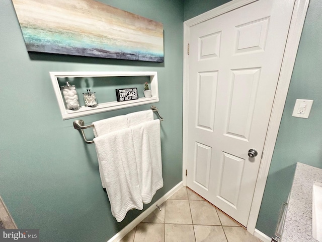 bathroom featuring tile patterned floors