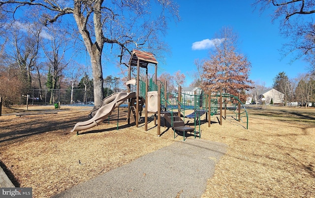 view of play area