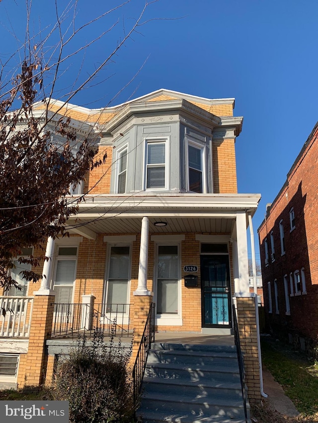 view of front of home with a porch