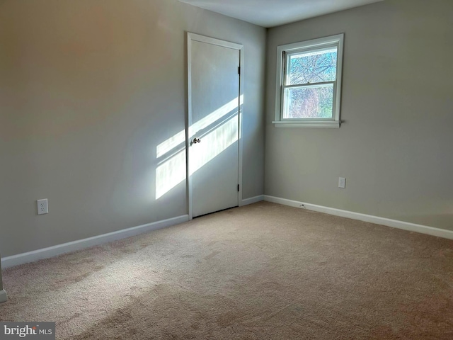 view of carpeted empty room