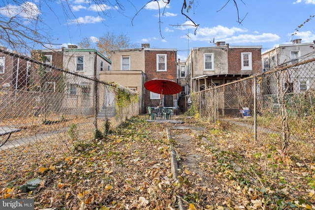 view of back of property