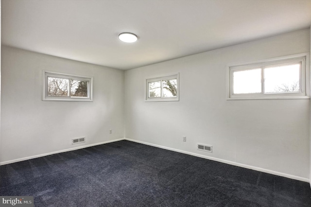 carpeted spare room with a wealth of natural light