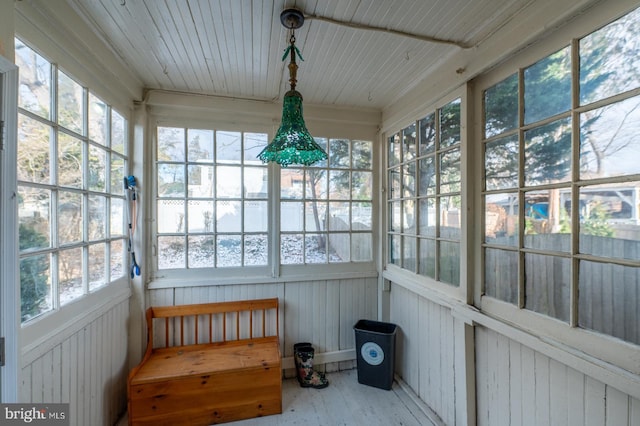 view of sunroom / solarium