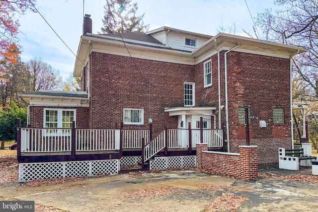 view of rear view of property