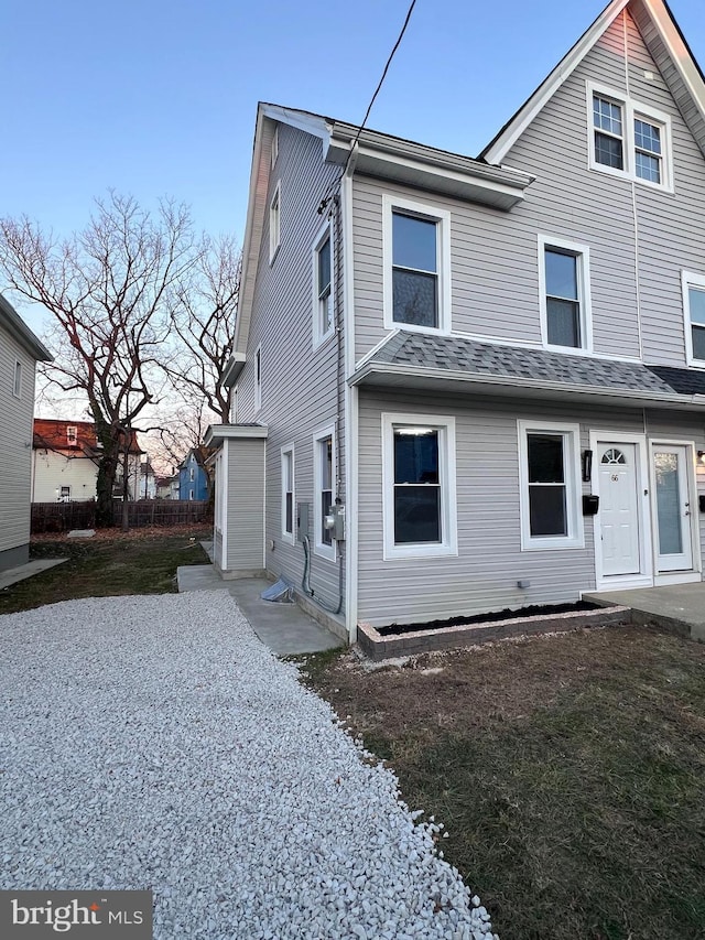 view of front of home