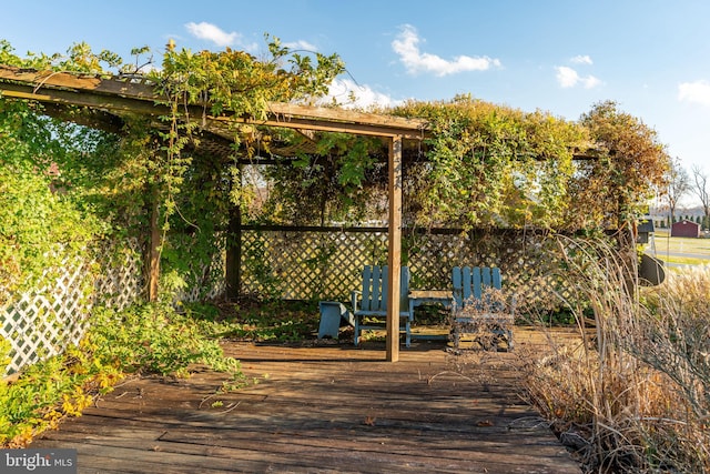 view of deck