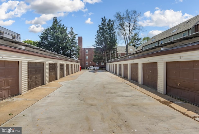 exterior space with community garages