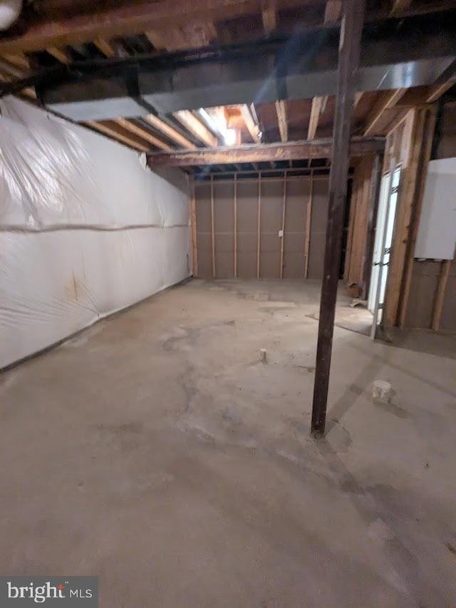 view of basement