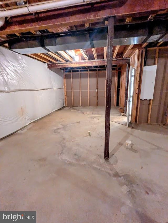 view of basement