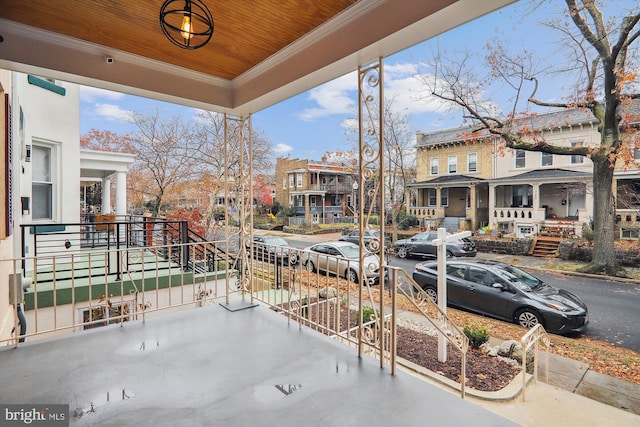 balcony with a porch