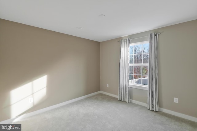 view of carpeted empty room