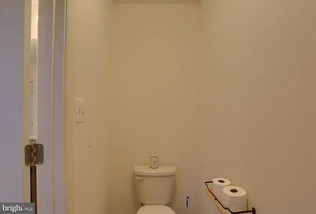 bathroom featuring toilet