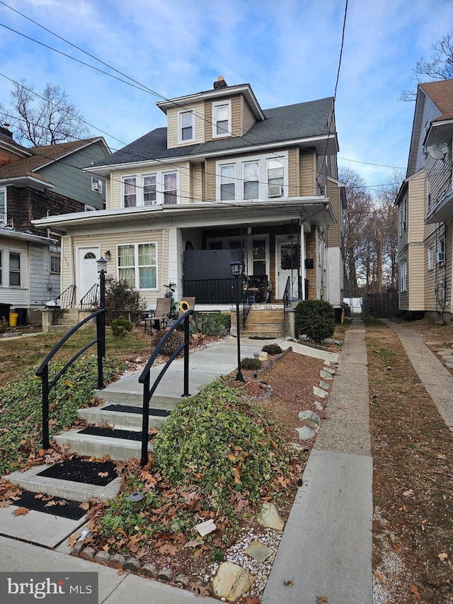 view of front of home featuring a porch