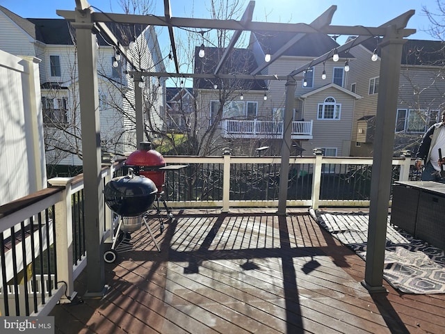 view of wooden terrace