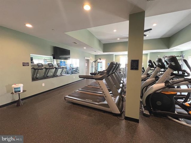 view of workout area